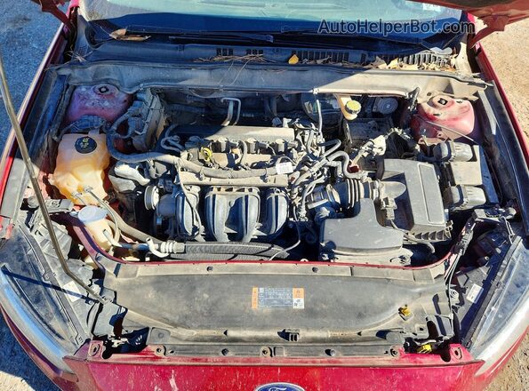 3FA6P0H76GR337733 2016 FORD FUSION Red უკანა სალონის ხედი