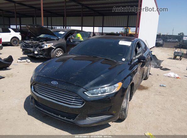 3FA6P0H76GR380744 2016 FORD FUSION Black Передня ліва чверть