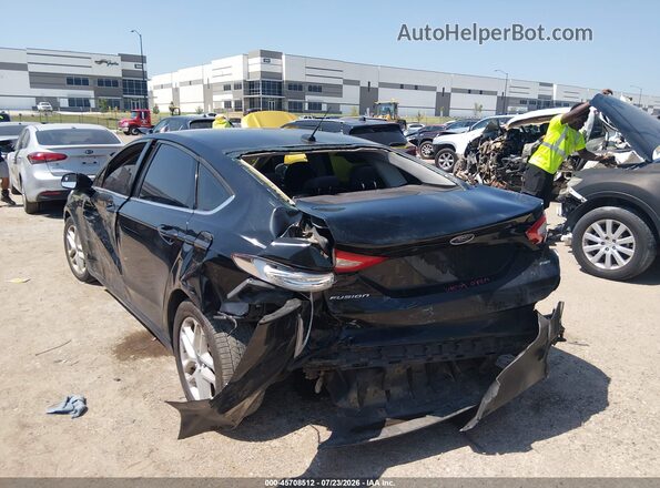 3FA6P0H76GR380744 2016 FORD FUSION Black Задня ліва чверть