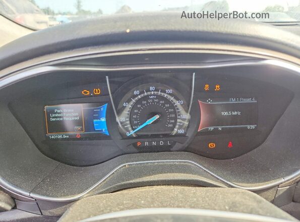 3FA6P0H76HR186409 2017 FORD FUSION Бордовый Вид щитка приборов