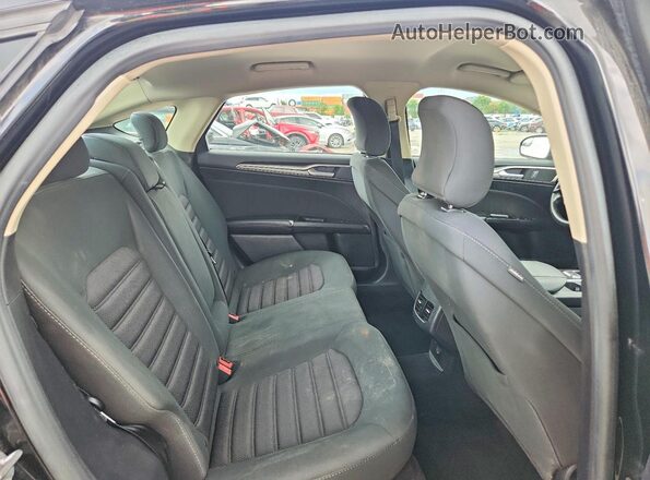 3FA6P0H76HR199953 2017 FORD FUSION Black Rear seats view