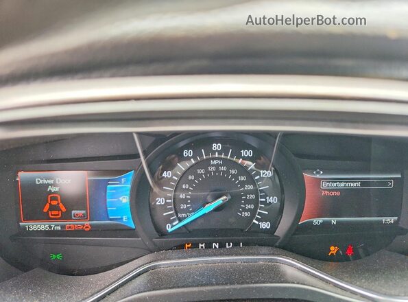 3FA6P0H76HR199953 2017 FORD FUSION Black Instrument cluster view