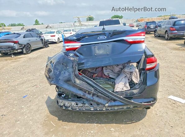 3FA6P0H76HR229257 2017 FORD FUSION Black უკანა ხედი