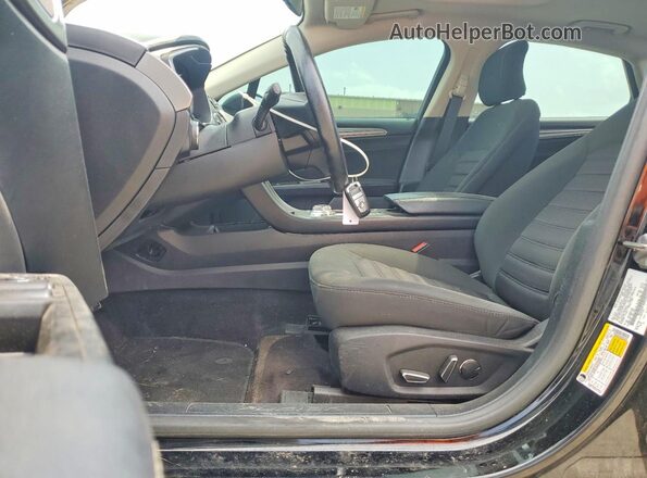 3FA6P0H76HR229257 2017 FORD FUSION Black წინა სალონის ხედი