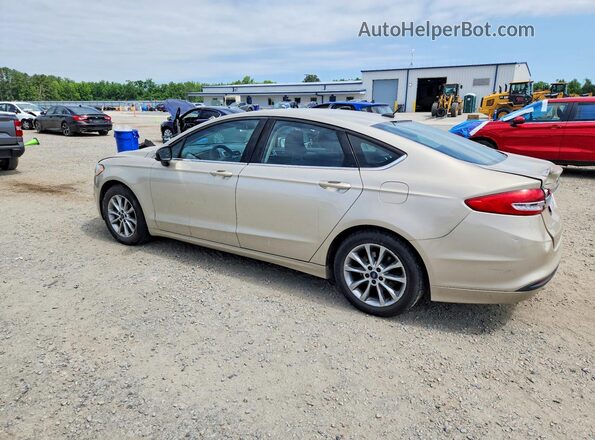 3FA6P0H76HR235477 2017 FORD FUSION Gold Trasero izquierdo