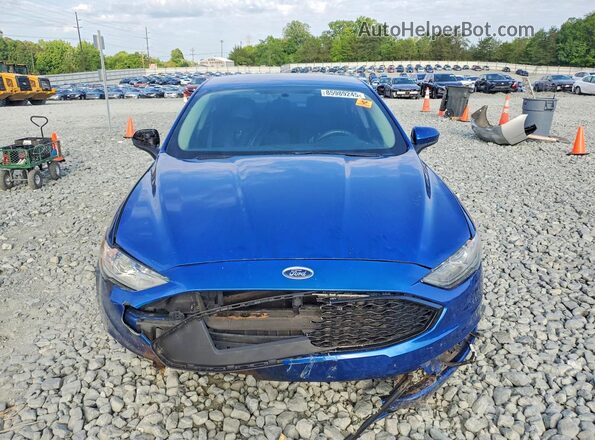 3FA6P0H76HR319220 2017 FORD FUSION Blue Front view