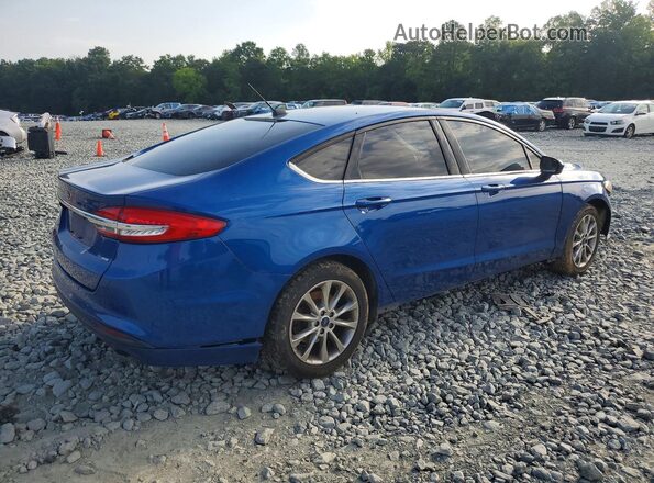 3FA6P0H76HR319220 2017 FORD FUSION Blue Rear right