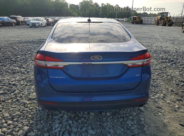 3FA6P0H76HR319220 2017 FORD FUSION Blue Rear view