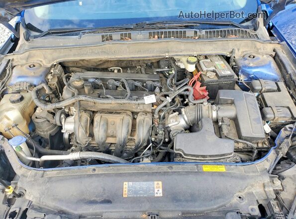 3FA6P0H76HR319220 2017 FORD FUSION Blue Rear interior view