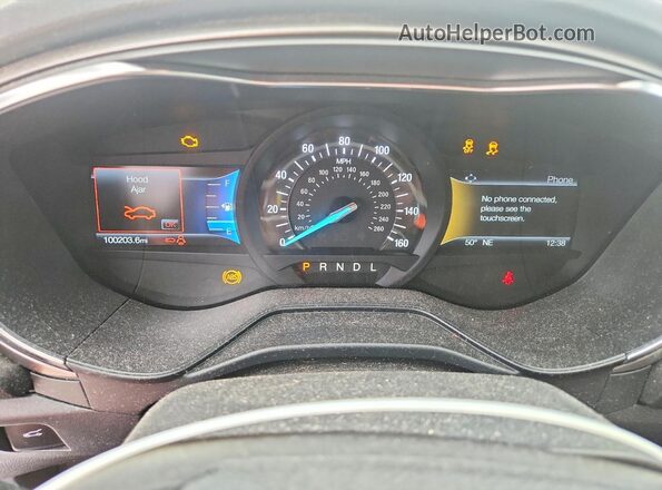 3FA6P0H76LR128907 2020 FORD FUSION White Vista del cuadro de instrumentos