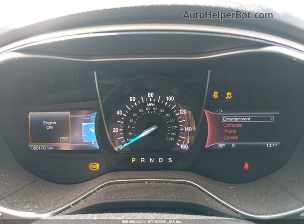3FA6P0H77GR190239 2016 FORD FUSION Silver Հետևի նստատեղերի տեսք
