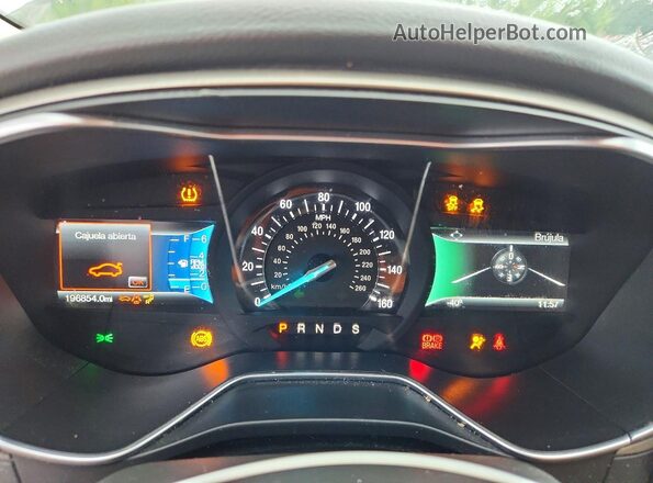 3FA6P0H77GR292432 2016 FORD FUSION White Vista del cuadro de instrumentos
