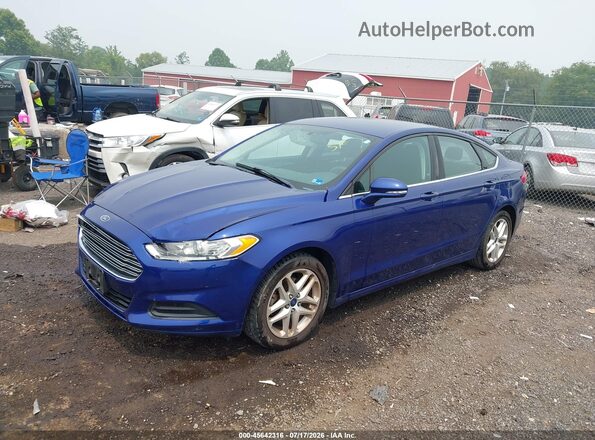 3FA6P0H77GR322948 2016 FORD FUSION Blue Передня ліва чверть