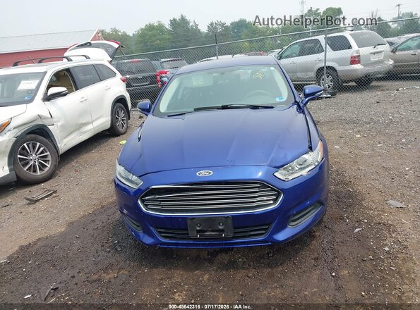 3FA6P0H77GR322948 2016 FORD FUSION Blue Вид щитка приладів