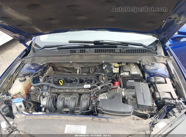 3FA6P0H77GR322948 2016 FORD FUSION Blue Вид ззаду