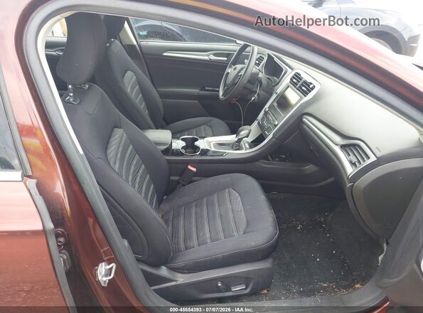 3FA6P0H77GR353441 2016 FORD FUSION Maroon Vista interior delantera