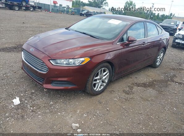 3FA6P0H77GR353441 2016 FORD FUSION Maroon Vista tres cuartos delantera izquierda