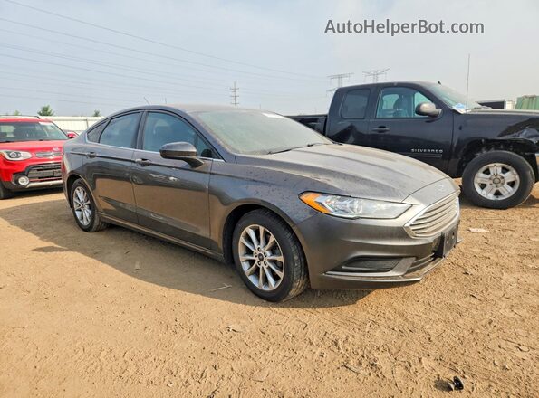 3FA6P0H77HR182370 2017 FORD FUSION Серый Передняя правая четверть