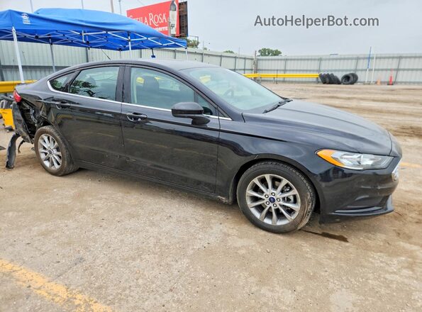 3FA6P0H77HR214945 2017 FORD FUSION Черный Передняя правая четверть