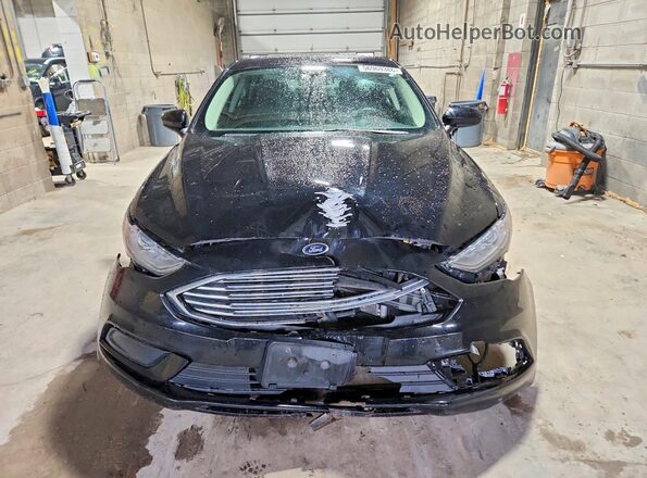 3FA6P0H77HR393875 2017 FORD FUSION Black წინა ხედი