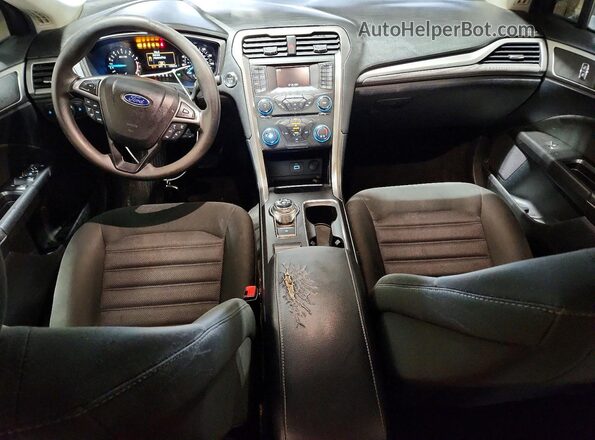 3FA6P0H77HR393875 2017 FORD FUSION Black წინა პანელის ხედი
