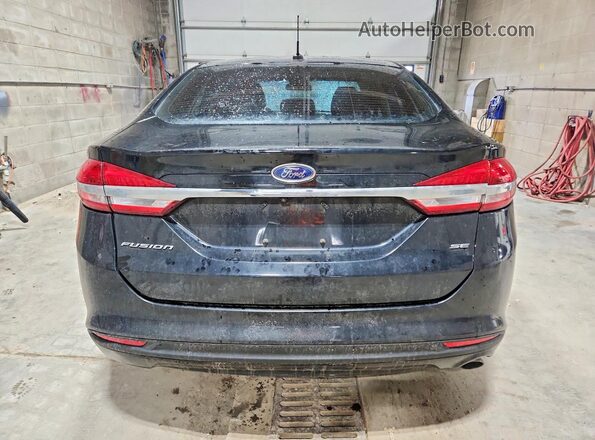 3FA6P0H77HR393875 2017 FORD FUSION Black უკანა ხედი