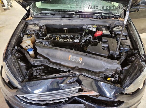 3FA6P0H77HR393875 2017 FORD FUSION Black უკანა სალონის ხედი