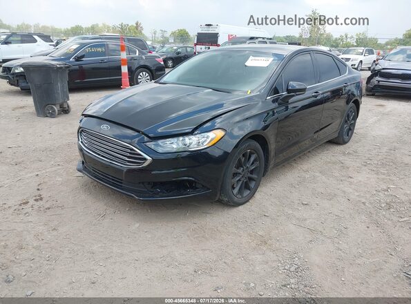 3FA6P0H78HR372615 2017 FORD FUSION Black წინა მარცხენა ხედი სამი მეოთხედიდან