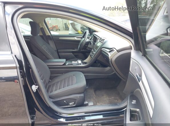 3FA6P0H78HR372615 2017 FORD FUSION Black წინა სალონის ხედი