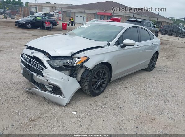 3FA6P0H78JR107909 2018 FORD FUSION Gray წინა მარცხენა ხედი სამი მეოთხედიდან
