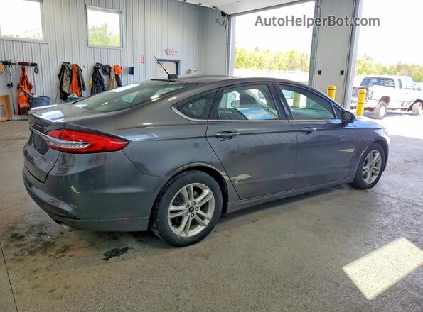 3FA6P0H78JR225510 2018 FORD FUSION Серый Задняя правая четверть