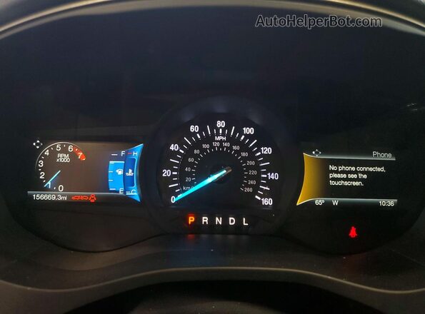 3FA6P0H78JR225510 2018 FORD FUSION Серый Вид щитка приборов