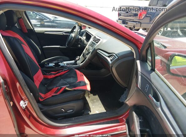 3FA6P0H79GR104901 2016 FORD FUSION Красный Вид салона спереди