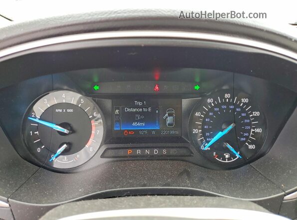 3FA6P0H79GR116241 2016 FORD FUSION Black ხელსაწყოთა პანელის ხედი
