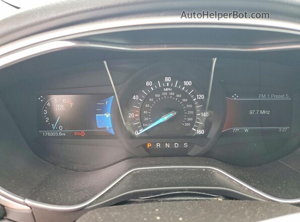 3FA6P0H79GR140863 2016 FORD FUSION Серебряный Вид щитка приборов