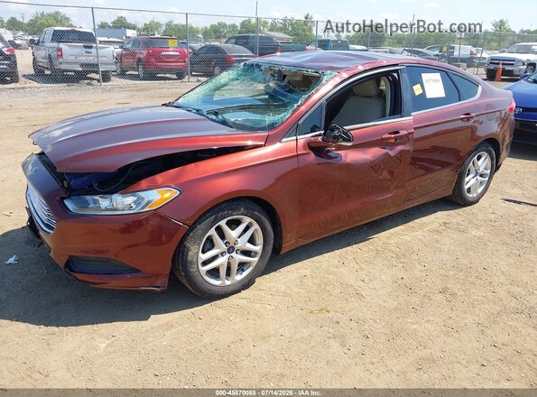 3FA6P0H79GR141883 2016 FORD FUSION Brown Առջևի ձախ երեք քառորդ տեսարան