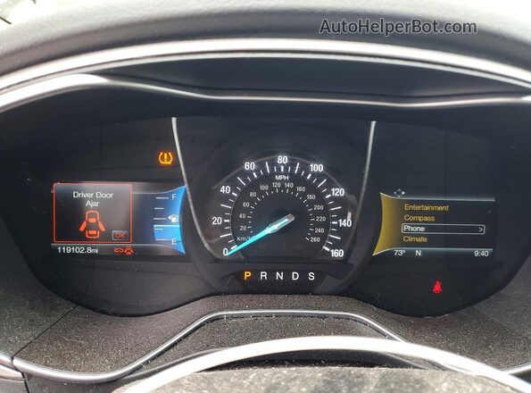 3FA6P0H79GR209969 2016 FORD FUSION Black ხელსაწყოთა პანელის ხედი
