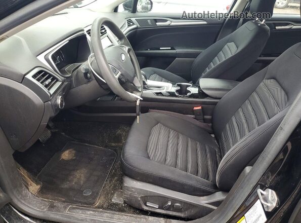 3FA6P0H79GR209969 2016 FORD FUSION Black წინა სალონის ხედი