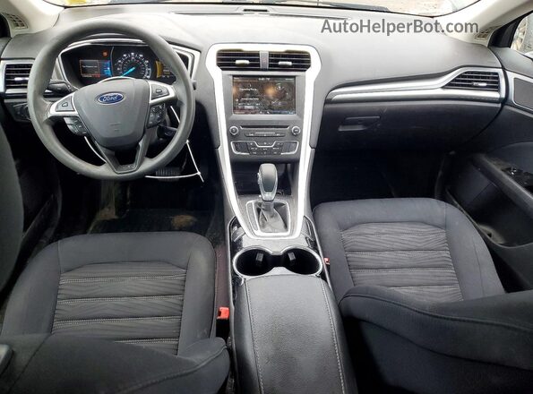 3FA6P0H79GR209969 2016 FORD FUSION Black წინა პანელის ხედი