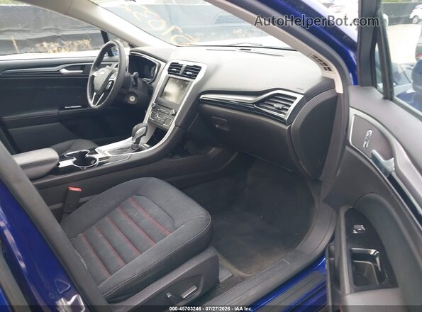 3FA6P0H79GR222950 2016 FORD FUSION Blue წინა სალონის ხედი