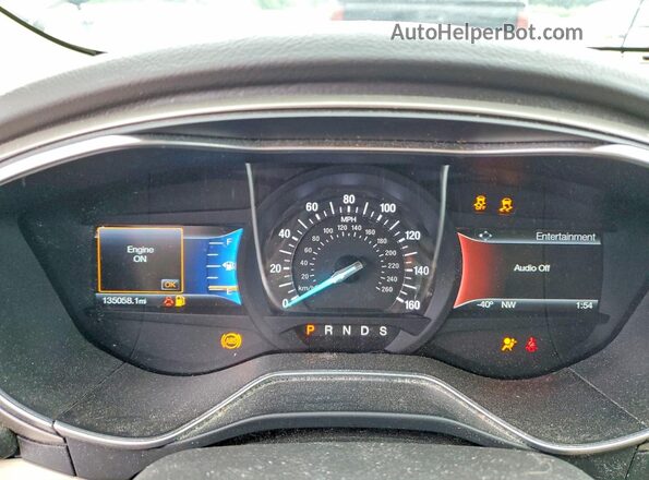3FA6P0H79GR242227 2016 FORD FUSION Blue Vista del cuadro de instrumentos