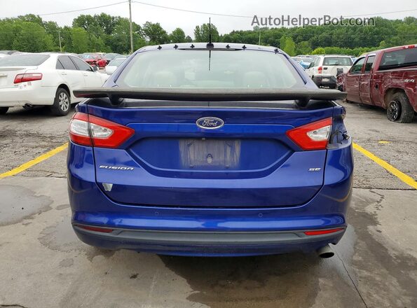 3FA6P0H79GR242227 2016 FORD FUSION Blue Vista trasera