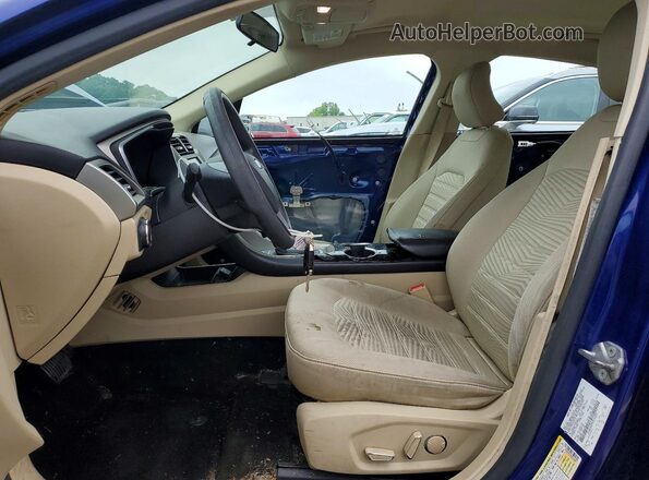 3FA6P0H79GR242227 2016 FORD FUSION Blue Vista interior delantera