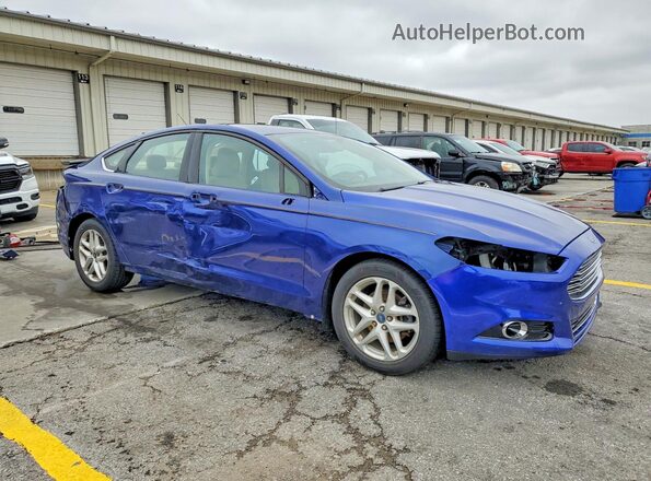 3FA6P0H79GR242227 2016 FORD FUSION Blue Delantero derecho