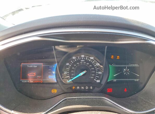 3FA6P0H79GR250151 2016 FORD FUSION Black Вид щитка приладів