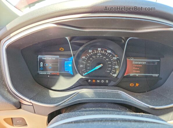 3FA6P0H79GR280119 2016 FORD FUSION Brown Սարքավորումների վահանակի տեսք