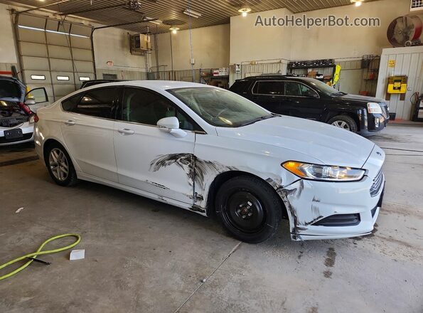 3FA6P0H79GR312308 2016 FORD FUSION Белый Передняя правая четверть