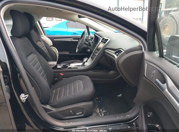 3FA6P0H79GR373724 2016 FORD FUSION Черный Вид салона спереди