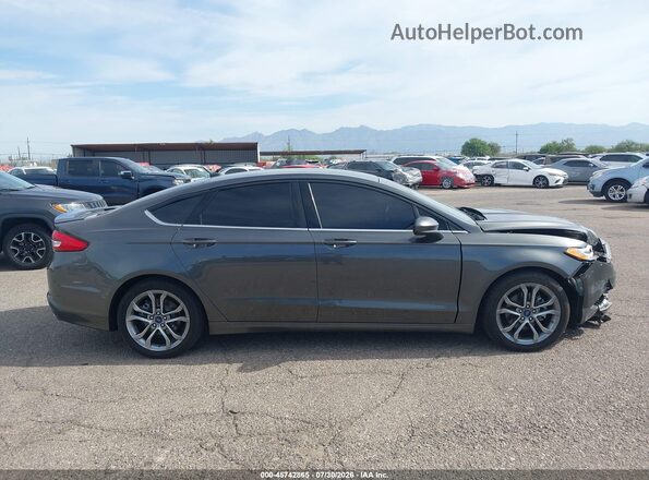 3FA6P0H79HR157907 2017 FORD FUSION Серый Вид задней части салона