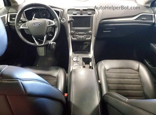 3FA6P0H79HR218169 2017 FORD FUSION Blue Вид панелі приладів